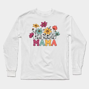 Colorful Mom Design Mother's Day Gift Idea Mom Mum Long Sleeve T-Shirt